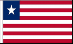 Liberia Hand Waving Flags